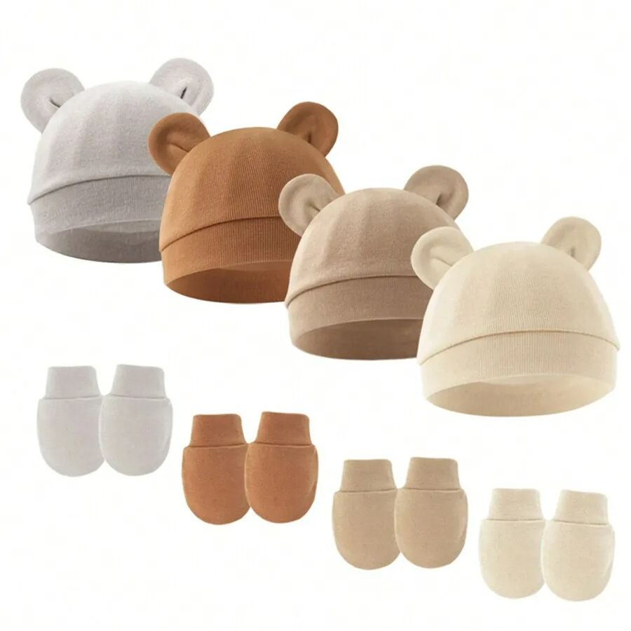 Baby Mittens Scratch - Set Sarung Tangan Topi Bayi Perempuan