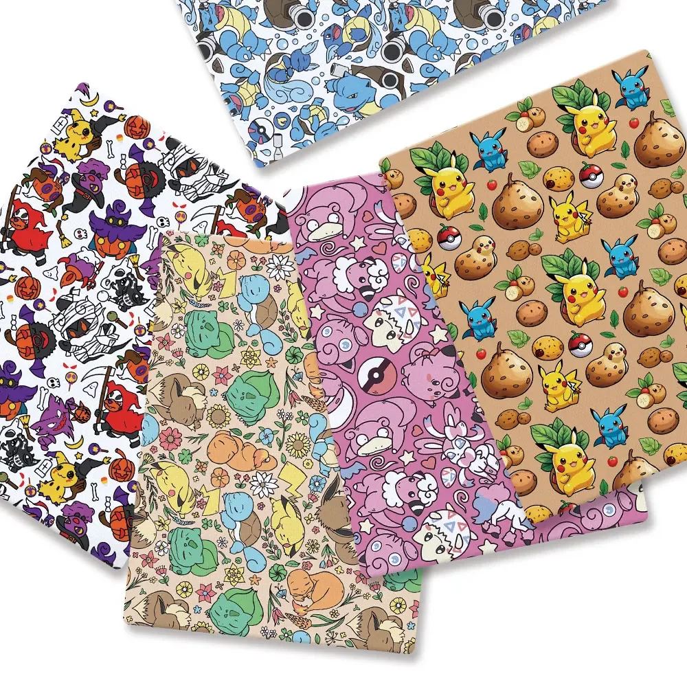 Baby Clothing Fabric - Kain Kartun Pokemon 140*50Cm Jahit Buatan