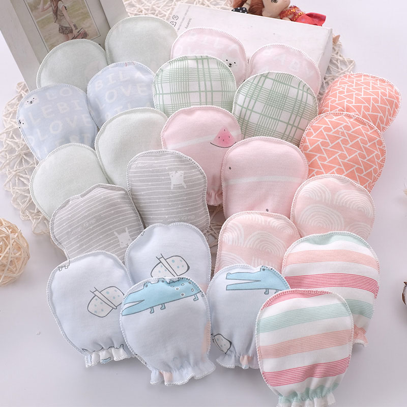 Baby Mittens Scratch - 100% sarung tangan bayi baru lahir