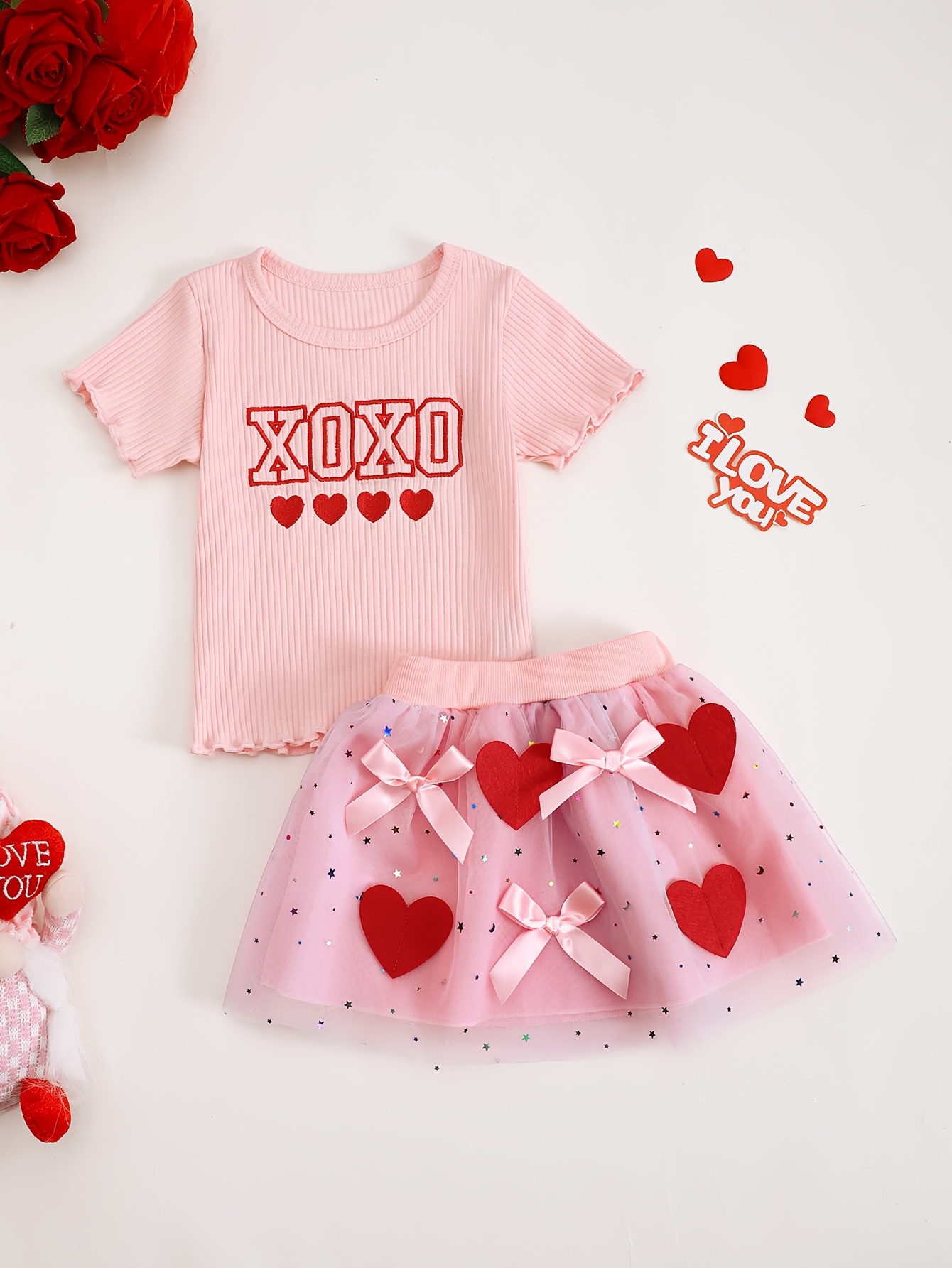 Xoxo Baby Clothing - Set Rok Tulle Bordir Huruf XOXO