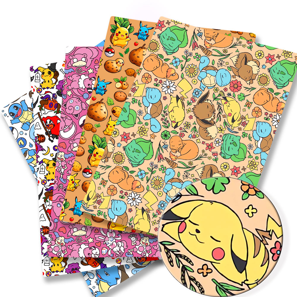 Baby Clothing Fabric - Pokemon kartun kain 140*50cm buatan tangan