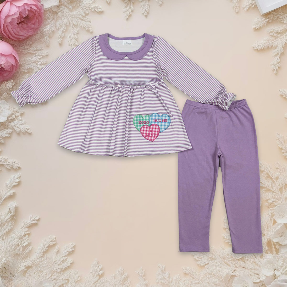 Xoxo Baby Clothing - Tunik Hati XOXO Bordir Lengan Panjang