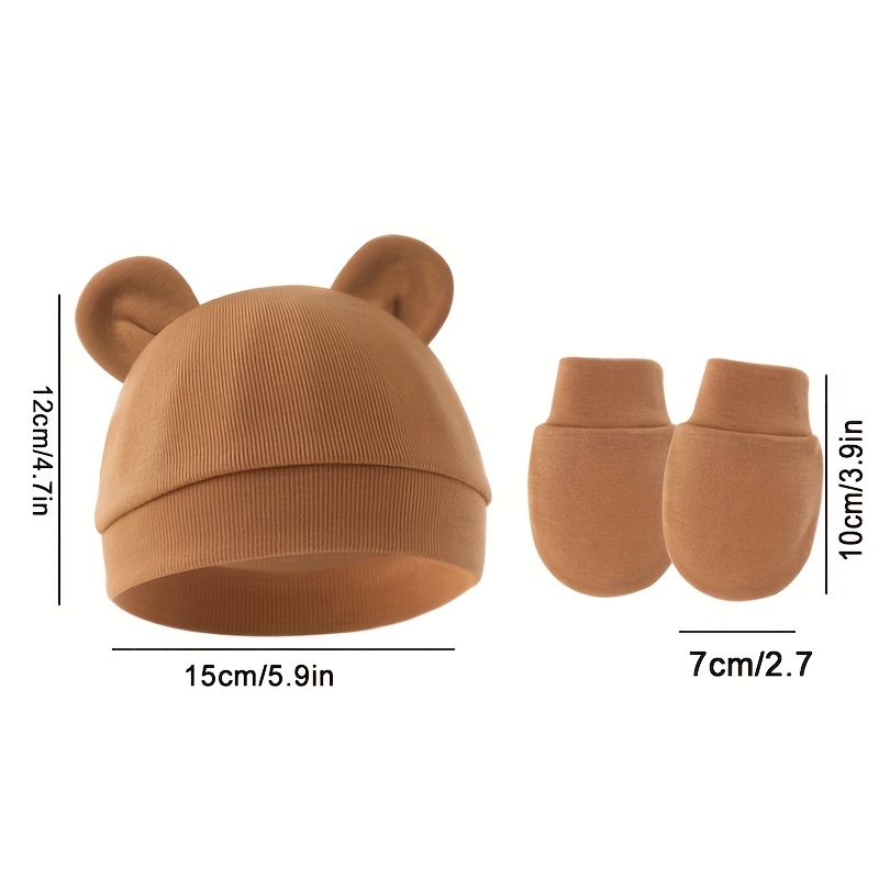 Set Sarung Tangan Topi Bayi Pe - Baby Mittens Scratch ulasan dan harga