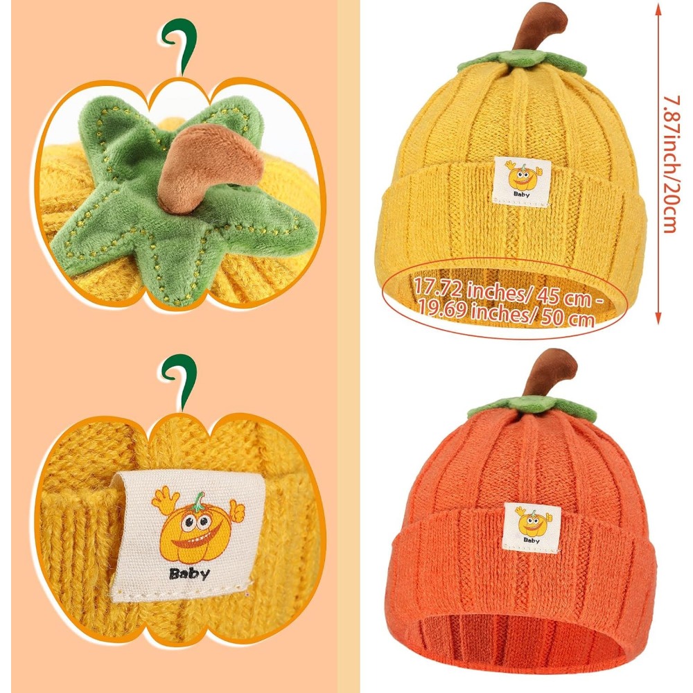 2 Buah Topi Labu Bayi Hallowee - Baby Hat Beanie ulasan dan harga