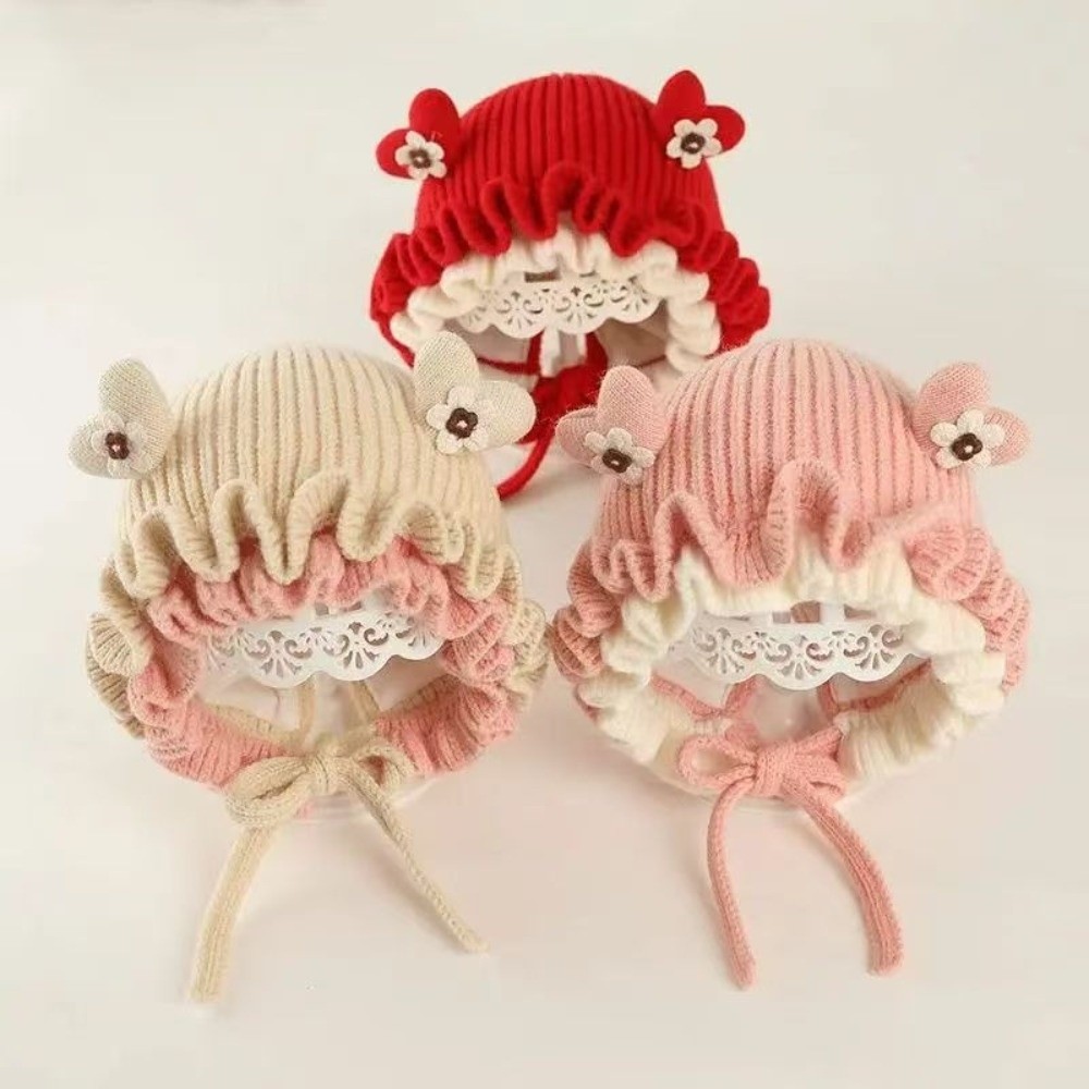 Topi Rajut Putri dengan Hiasan - Baby Hat Beanie ulasan dan harga