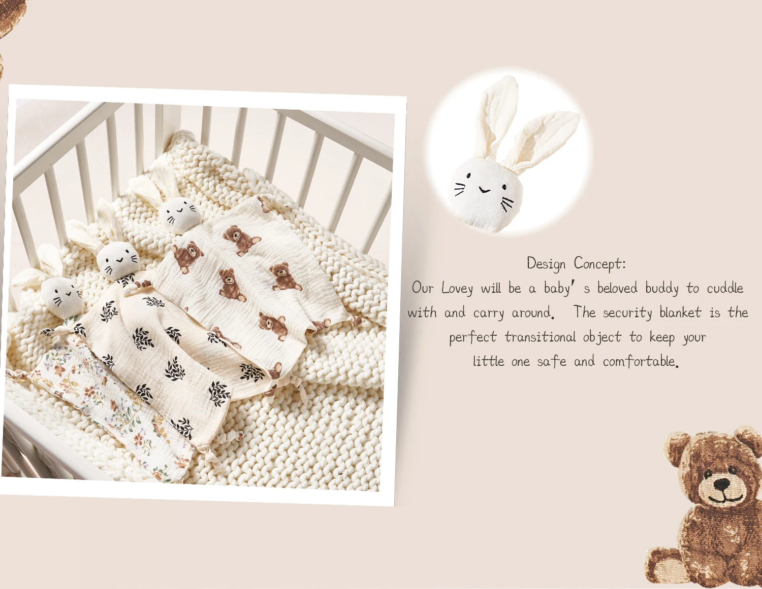 Handuk Penenang Bayi: Boneka K - Baby Clothing Fabric ulasan dan harga