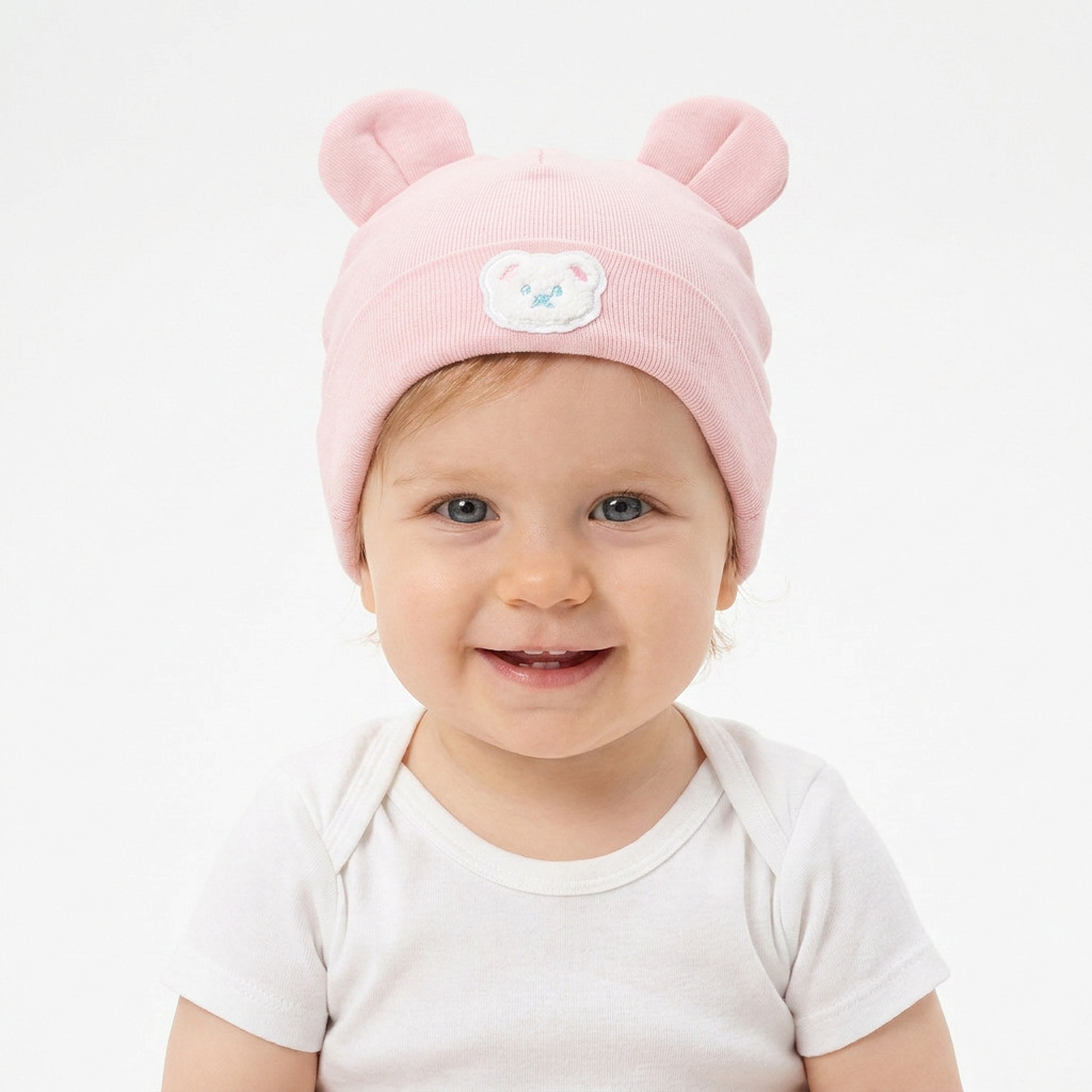 Topi Beanie Katun Bayi Bordir  - Baby Hat Beanie ulasan dan harga