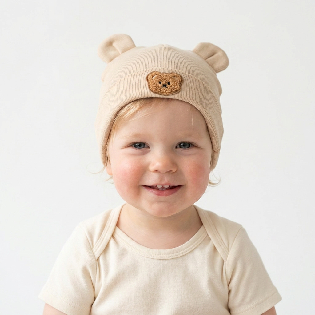 Topi Beanie Katun Bayi Bordir  - Baby Hat Beanie ulasan dan harga